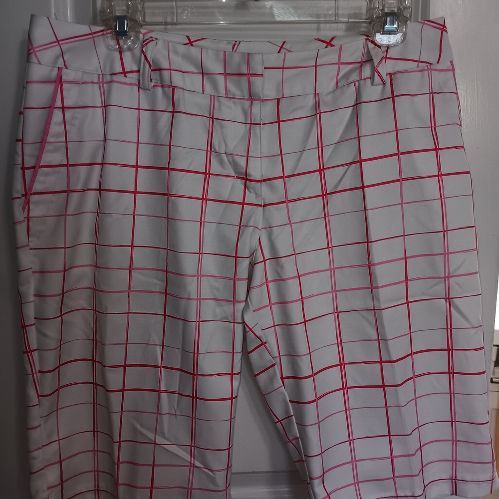 Adidas PINK & White Checkered Shorts